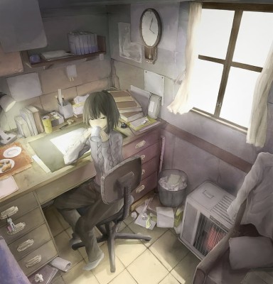 Anime, Bedroom, Japan, Computer, Anime Girls, Hd Wallpaper - 728x757  Wallpaper 