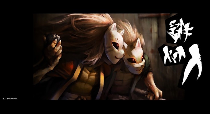 Anime Wallpaper Mask Boy  - HD Wallpaper