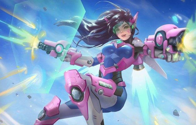 Photo Wallpaper Girl Overwatch Overwatch Overwatch Wallpaper Dva 1332x850 Wallpaper Teahub Io