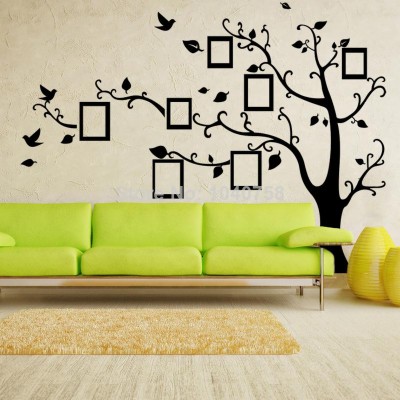 Large Art Photo Frames Tree Wall Decor Stickers-green - Wall Sticker ...