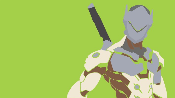 Overwatch Minimalist Wallpaper Genji - 1920x1080 Wallpaper - teahub.io