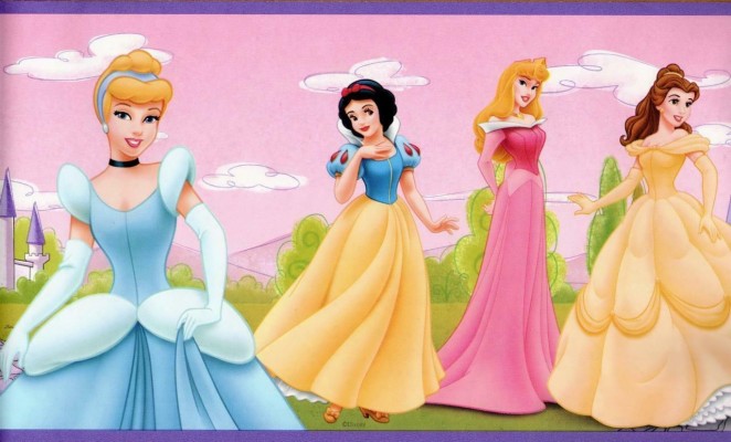 Disney Princess Wallpaper Border Pink - 1000x1000 Wallpaper - teahub.io