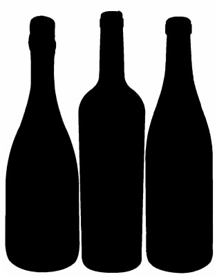 Wallpaper Wine Bottle Silhouette Clipart - Wine Bottles Silhouette Png ...