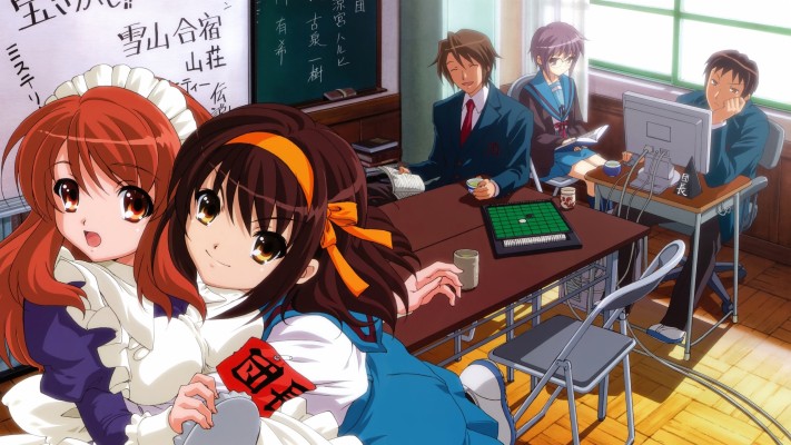 Japanese School Anime Background - 2048x1152 Wallpaper 