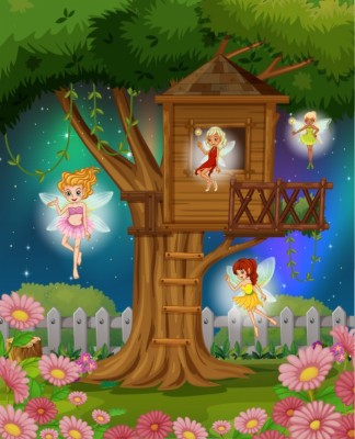 Fairy Forest Wall Mural - 1224x918 Wallpaper - teahub.io