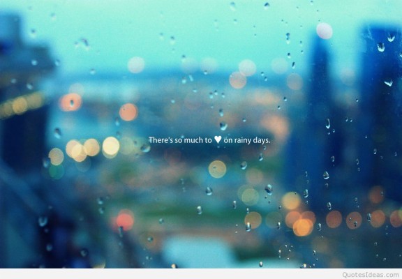 rainy day wallpaper with quotes