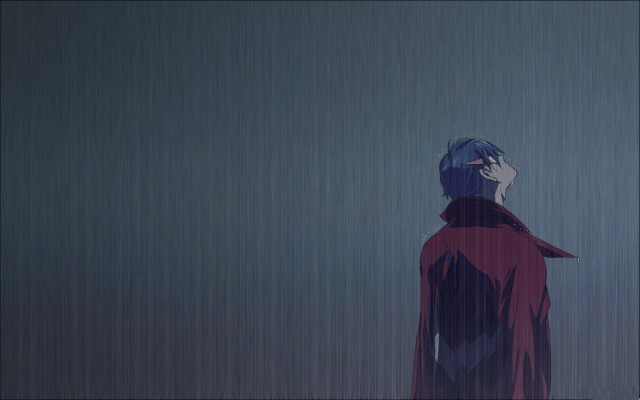 Preview Wallpaper Guy, Anime, Computer, Tears, Sadness, - Anime Boy