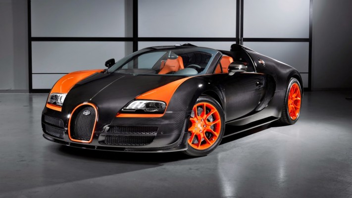 Black And Orange Bugatti - 1600x900 Wallpaper - teahub.io