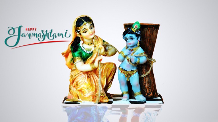 Happy Janmashtami Desktop Wallpaper - Krishna Janmashtami Hd Background -  1920x1080 Wallpaper 