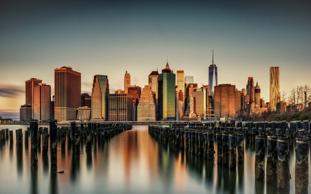 new york skyline sunset 1600x900 wallpaper teahub io new york skyline sunset 1600x900