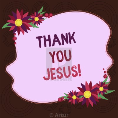 Writing Note Showing Thank You Jesus - Thank You Jesus Images Download ...