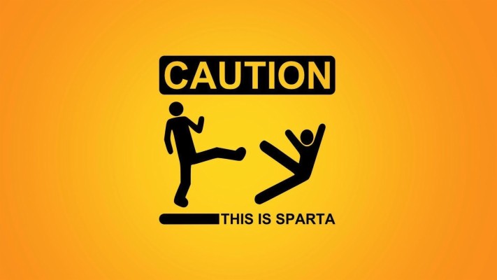 1920x1080, Funny Hd Wallpapers 1080p - Caution This Is Sparta - 1920x1080  Wallpaper 