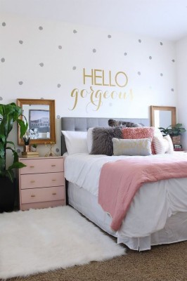 47 Beautiful Bedroom Wallpaper Decorating Ideas For - Pintura Floral ...