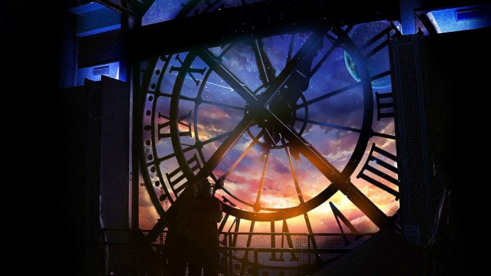 Anime Clock Background