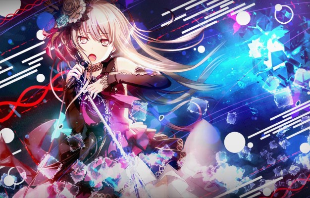 Photo Wallpaper Girl, Singer, Sings, Bang Dream - Roselia Hidamari ...