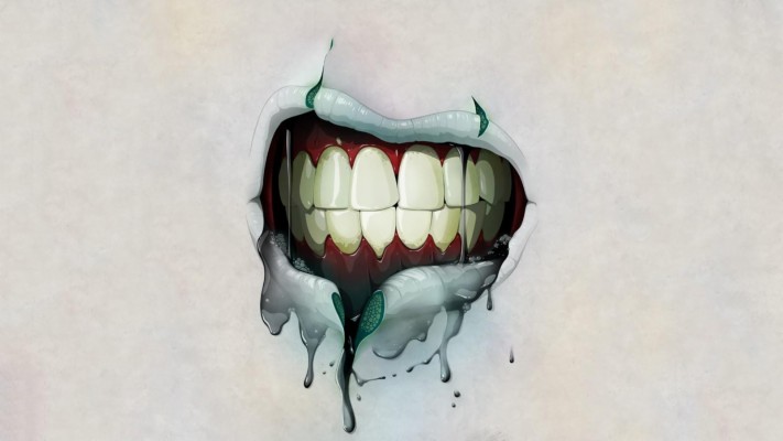 Hd Mouth Creepy Zombie Teeth Hd Background Wallpaper - Teeth Wallpaper ...