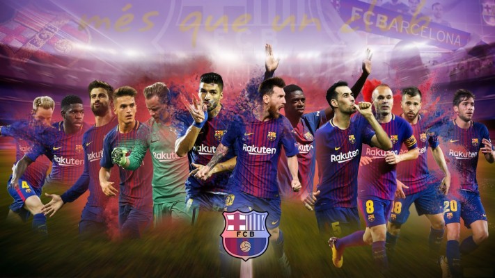 Players-fc Barcelona Wallpapers - Barcelona 2018 Wallpaper Hd ...