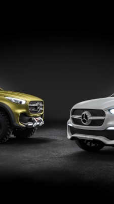 Mercedes Benz X Class, Concept, Pickup, Cars, Yellow, - Mercedes Benz X Wallpaper Iphone  - HD Wallpaper