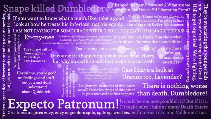 Harry Potter Quotes Wallpaper - Front And Back Ends - 1360x768 Wallpaper -  