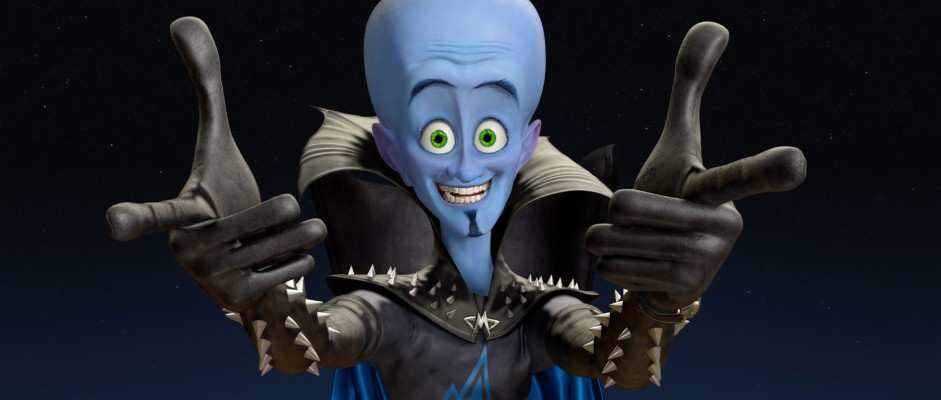 Megamind The Blue Alien Super Villain Movie Poster - Megamind Movie ...