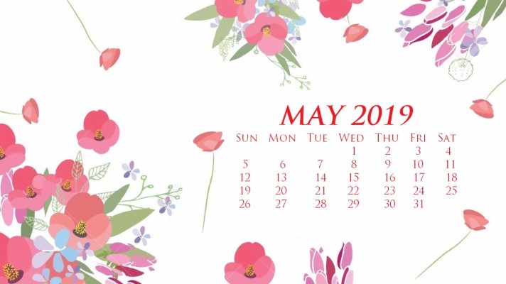 may 2019 desktop calendar