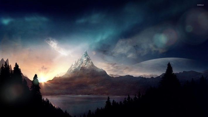 4k Moving Wallpaper - Forest Mountain Fantasy - 1600x1000 Wallpaper ...