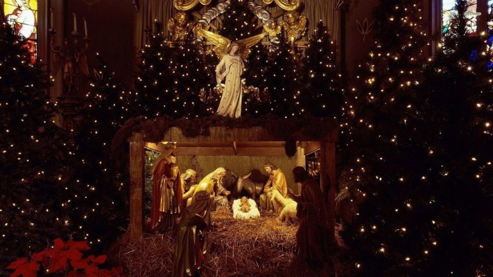 Christmas Scenes Wallpaper Desktop-39ily1y - Holy Family Christmas Hd -  1920x1080 Wallpaper 