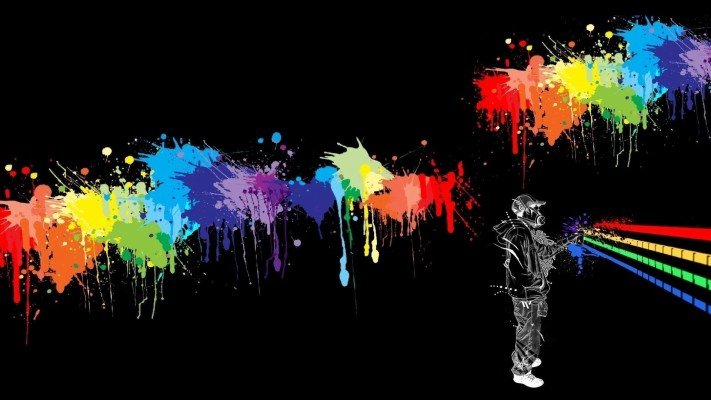 Spray Paint Art Background - 1280x720 Wallpaper 