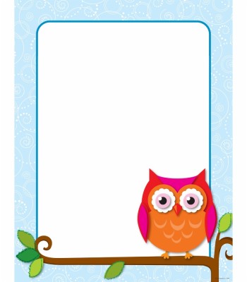 Colorful Owls Behavior Bulletin Board Set - Decorative Owl Border ...