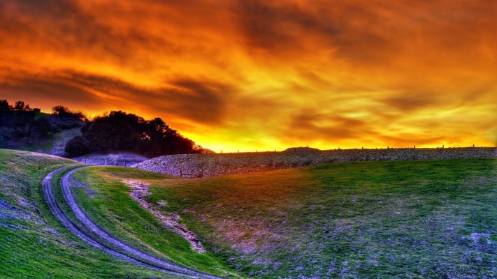 Wallpaper Amazing Sky Road Ireland - Hdr - 1920x1080 Wallpaper - teahub.io