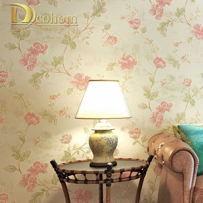 Pink,beige,modern Large Floral Wallpaper Roll Art Elegant - Giấy Dán Tường Hoa Hồng  - HD Wallpaper