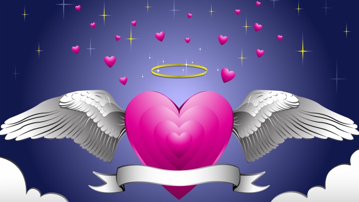 Angel Pink Heart Wallpaper - Angel Pink Hd - 3840x2160 Wallpaper 