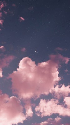 Rosa Sky Aesthetic 736x1308 Wallpaper Teahub Io