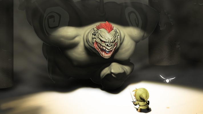 Free The Legend Of Zelda - Link Vs Ganon Art - 1920x1080 Wallpaper ...