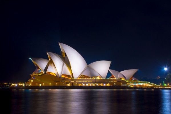 Wallpaper Opera House, Sydney, Australia, Night, 4k, - Vivid Lights ...