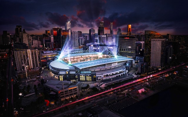 Docklands Stadium, Marvel Stadium, Nightscapes, Melbourne, - Marvel ...