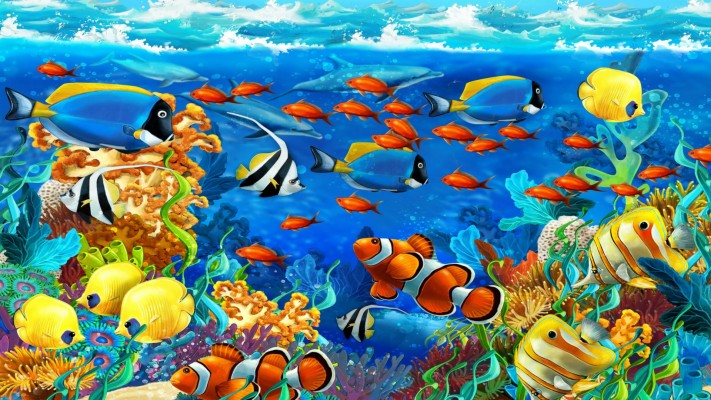 Ocean Wallpaper Tropical Fish Underwater - 1920x1080 Wallpaper - teahub.io