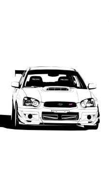 Iphone Wallpaper Subaru Sti Wrx Blue Car Side View Wrx Sti 壁紙 Iphone 1080x19 Wallpaper Teahub Io