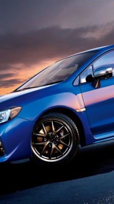 Iphone Wallpaper Subaru Sti Wrx Blue Car Side View Wrx Sti 壁紙 Iphone 1080x1920 Wallpaper Teahub Io