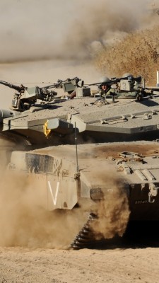 Iphone Wallpaper Tank, Dust, Weapon, Army - Israeli Merkava Tank ...