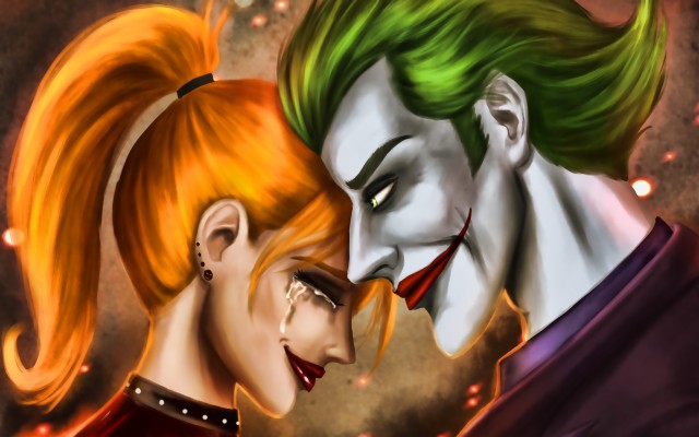 Joker And Harley Quinn Artwork Supervillain Dc Comics Romantic Harley And Joker x1800 Wallpaper Teahub Io