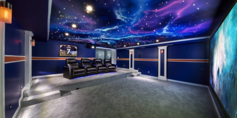 Space Inspired Home Theater - 1000x500 Wallpaper - teahub.io