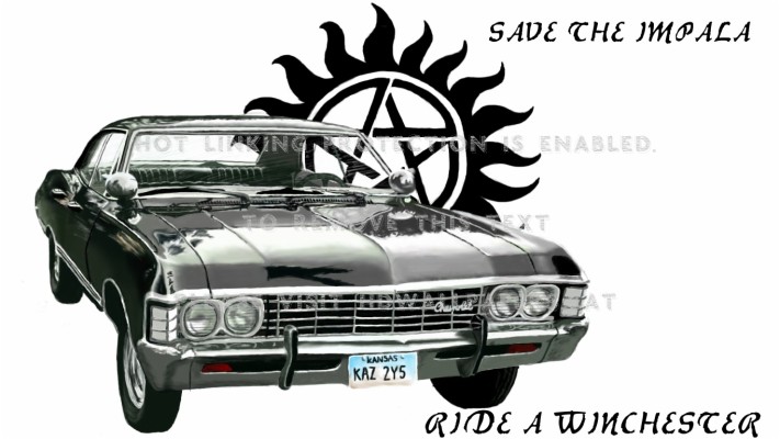 Save The Impala Ride Winchester Wallpaper - Impala Supernatural - 1366x768  Wallpaper 