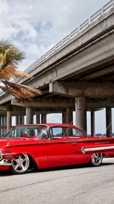 Chevrolet Impala, Red, Side View, Classic, Cars - Chevy Impala ...