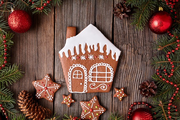 Christmas Ginger House Cookies - 1280x853 Wallpaper - teahub.io