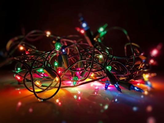 Christmas, Lights, Decoration, Xmas, Tangled, Seasonal, - Christmas Lights  Wallpaper For Laptop - 910x682 Wallpaper 