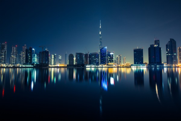 Wallpaper Dubai, United Arab Emirates, Skyscrapers - Dubai Dual Monitor