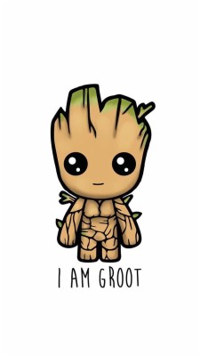 Marvel Baby Groot Chibi 640x1136 Wallpaper Teahub Io