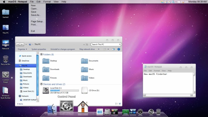 Rocketdock Mac Os X Leopard - 1366x768 Wallpaper - teahub.io