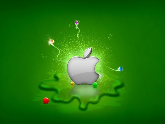 Apple Background Computer Wallpaper - Green Apple Logo Background Hd ...